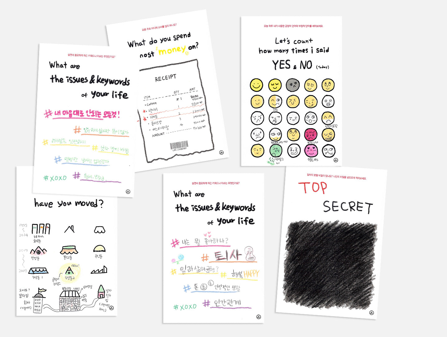 LIFE QUESTION POSTCARD By 1h2j