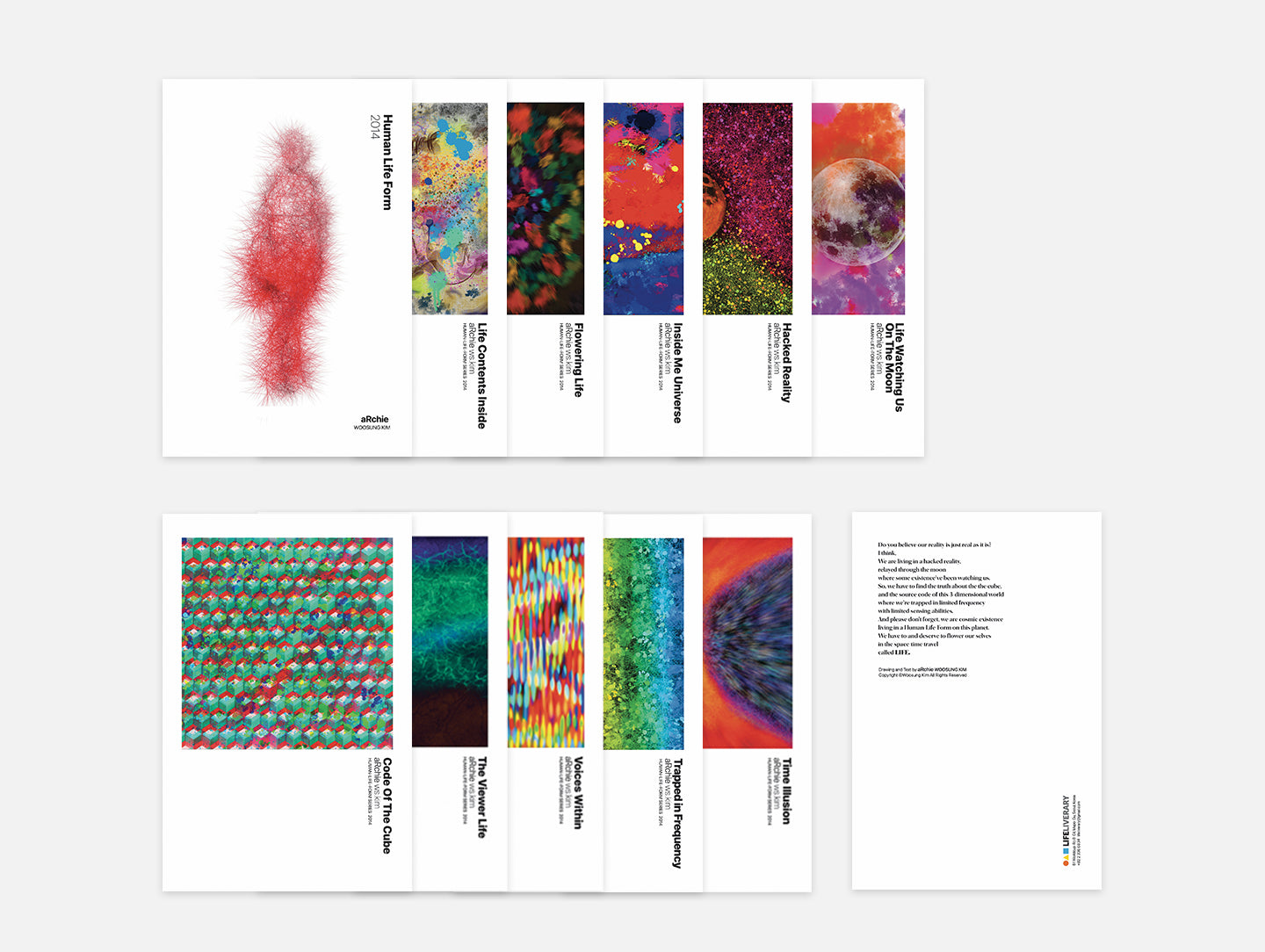 'HUMAN-LIFE-FORM' ART POSTCARD